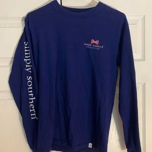Simply southern long sleeve with teddy designed back logo